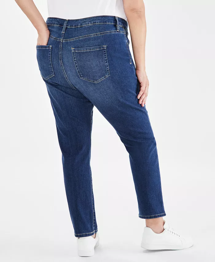 Alfani Style & Co Plus Size High-Rise Straight-Leg Jeans Exclusively At Macy's Women's Fashion Shoes & Accessories
