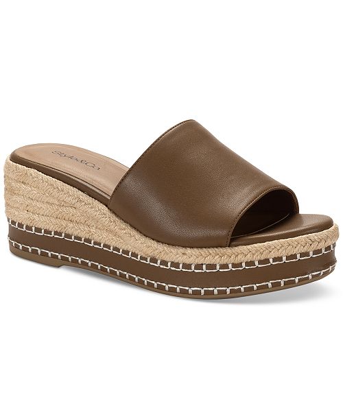 alfani Style & Co Women's Hayess Wedge Cushioned Sandals Exclusively at Macy's Women's Fashion Shoes & Accessories