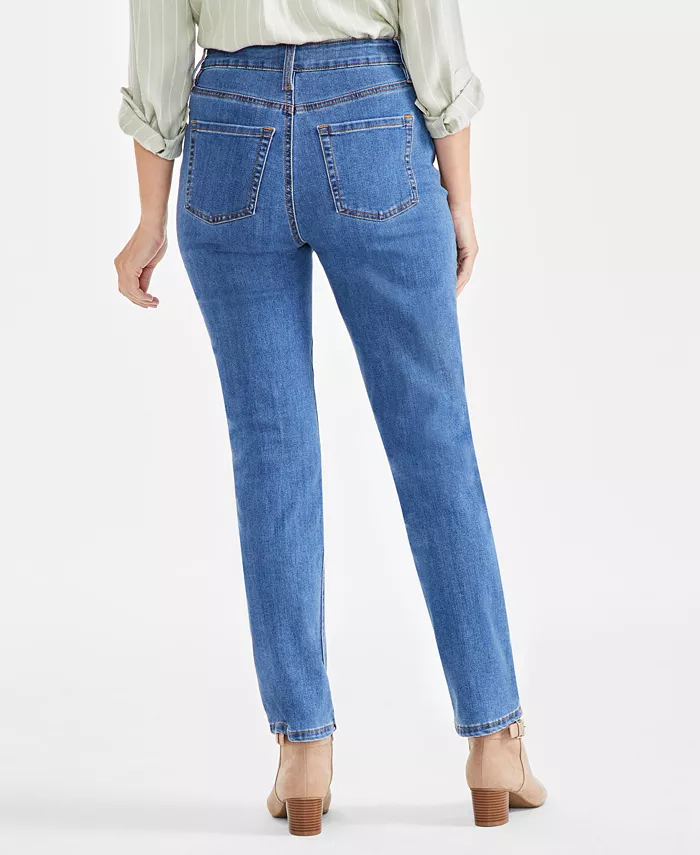 Alfani Style & Co Women's High Rise Straight-Leg Jeans Regular Short And Long Lengths Created For Macy's Women's Fashion Shoes & Accessories