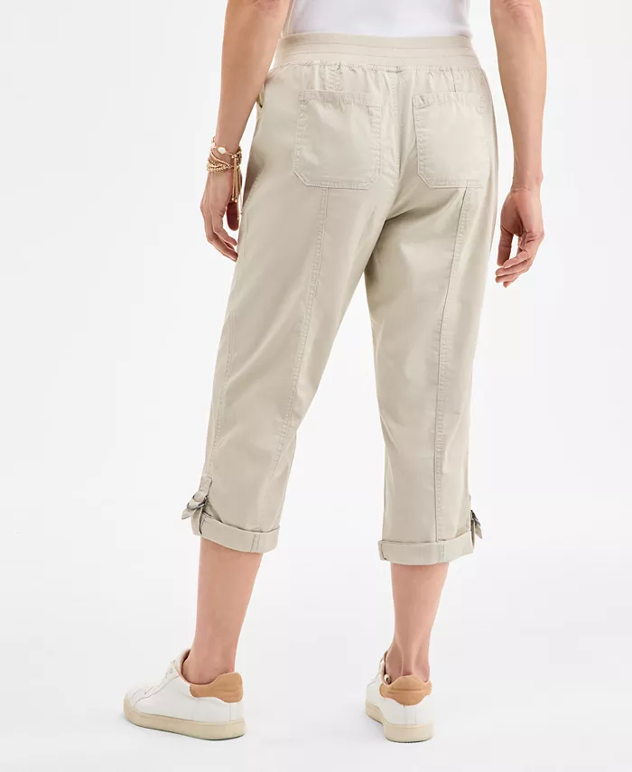 Alfani Style & Co Women's Mid-Rise Pull-On Capri Pants Exclusively At Macy's Women's Fashion Shoes & Accessories