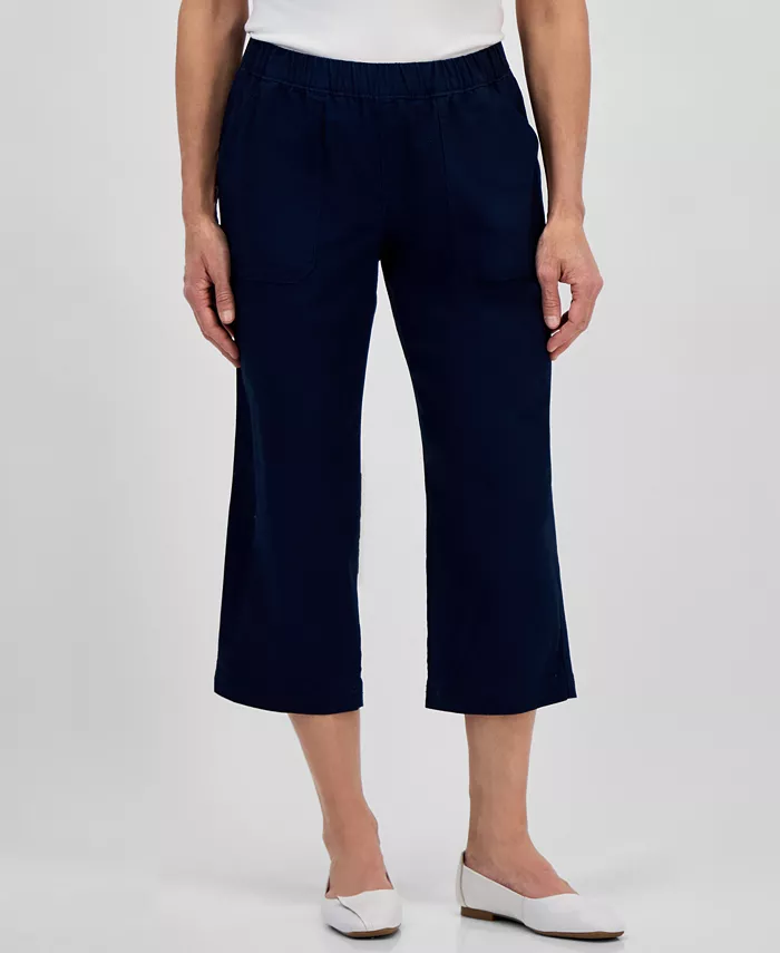 Alfani Style & Co Women's Mid-Rise Pull-On Capri Pants Regular & Petite Exclusively At Macy's Women's Fashion Shoes & Accessories