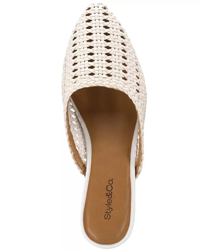 Alfani Style & Co Women's Novaa Woven Mules Exclusively At Macy's Women's Fashion Shoes & Accessories
