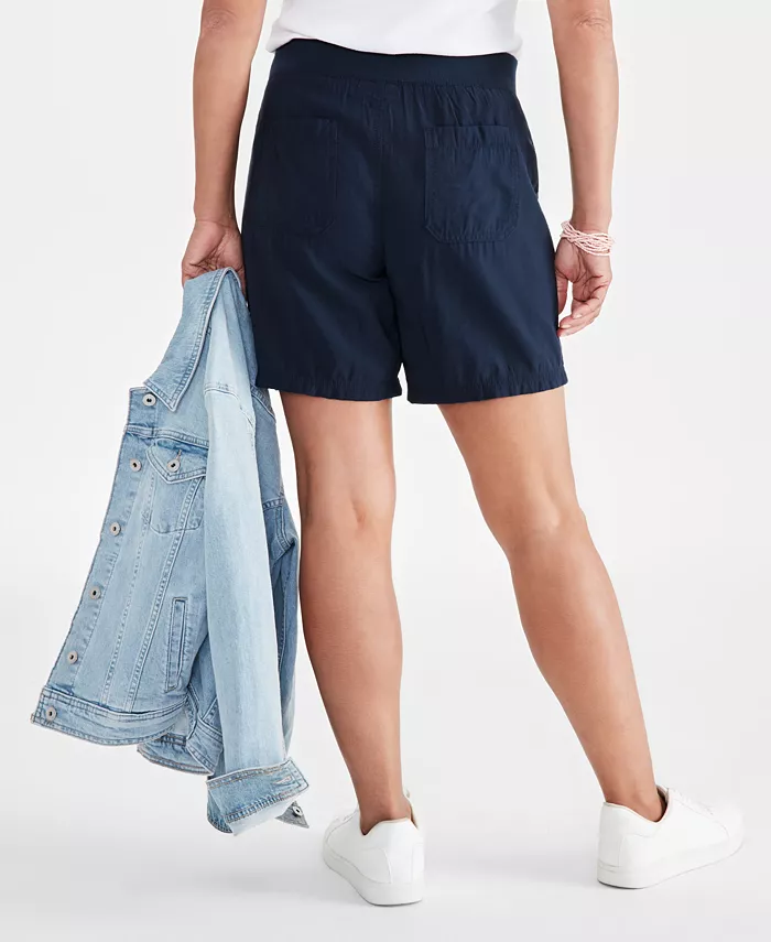 Alfani Style & Co Women's Pull-On Utility-Pocket Shorts Created For Macy's Women's Fashion Shoes & Accessories