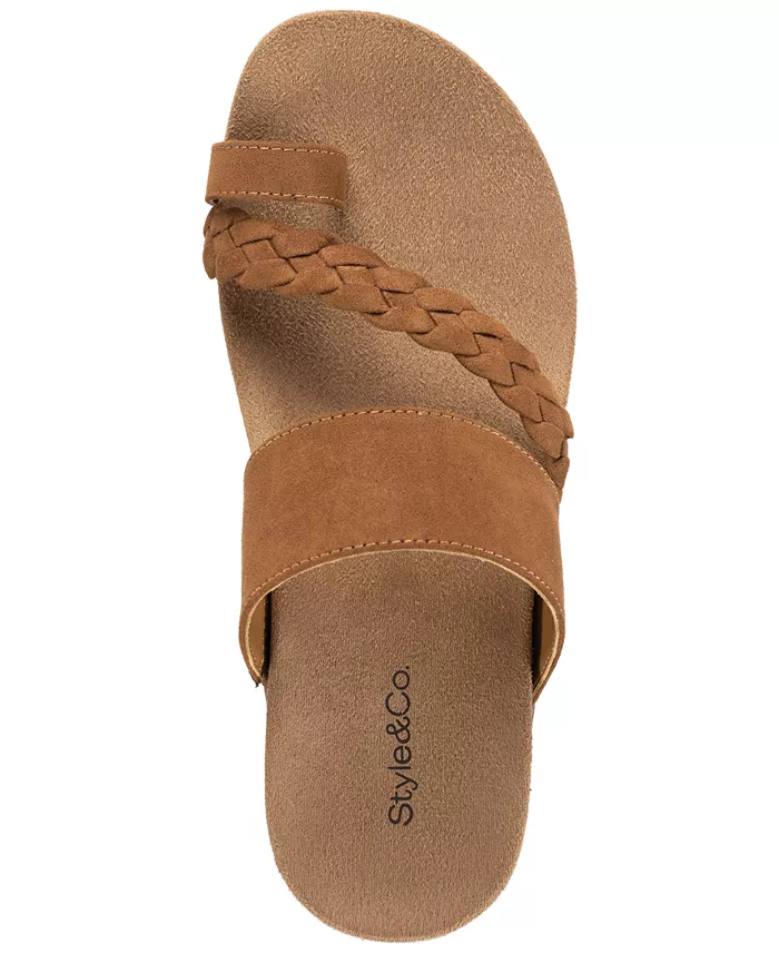 Alfani Style & Co Women's Rheaa Flat Sandals Exclusively At Macy's Women's Fashion Shoes & Accessories