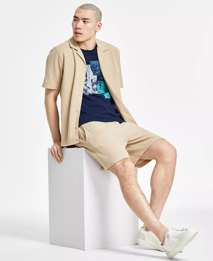 Alfani Sun + Stone Men's Shirt Graphic T-Shirt & Shorts Exclusively At Macy's Men's Fashion & Accessories