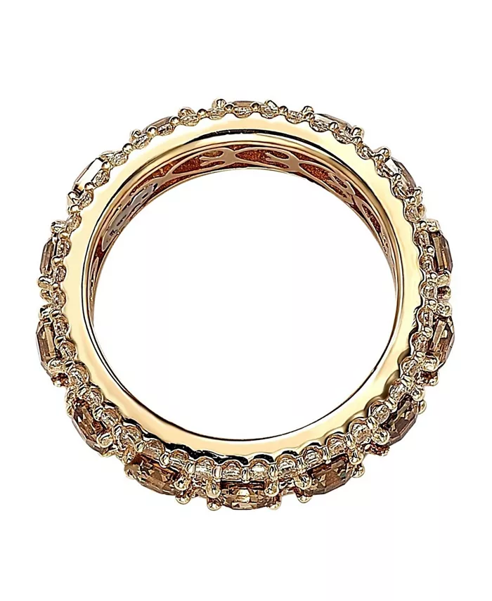 Alfani Suzy Levian New York Suzy Levian Sterling Silver Cubic Zirconia Modern Eternity Band Ring Jewelry & Watches