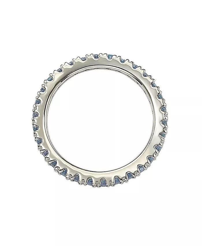 Alfani Suzy Levian New York Suzy Levian Sterling Silver Thin Cubic Zirconia Eternity Band Ring Jewelry & Watches