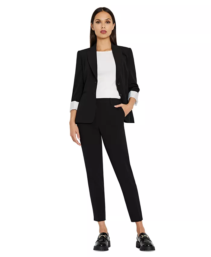 Alfani Tahari ASL Notched Two-Button Blazer & Shannon Suit Pants Women's Fashion Shoes & Accessories