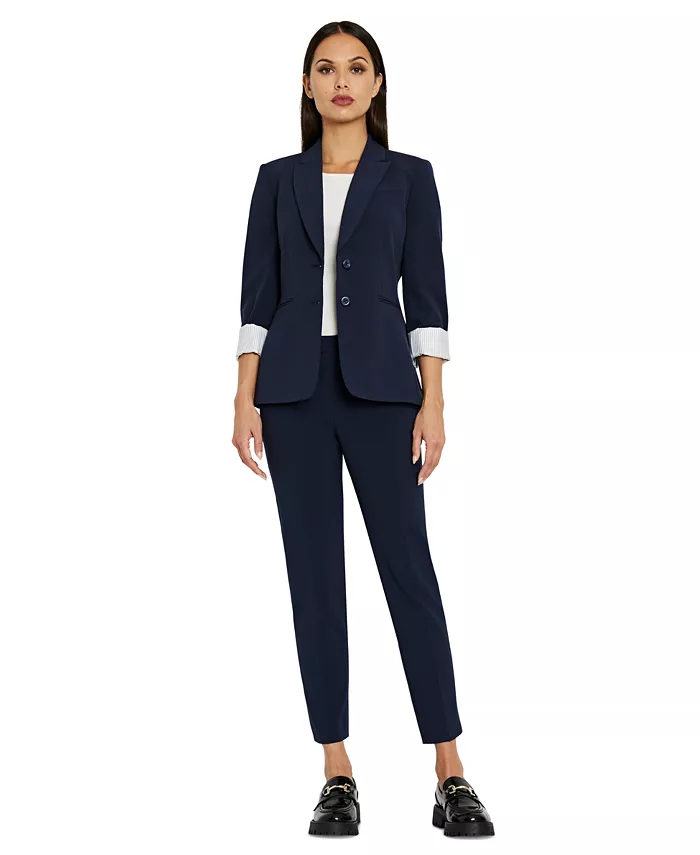 Alfani Tahari ASL Notched Two-Button Blazer & Shannon Suit Pants Women's Fashion Shoes & Accessories