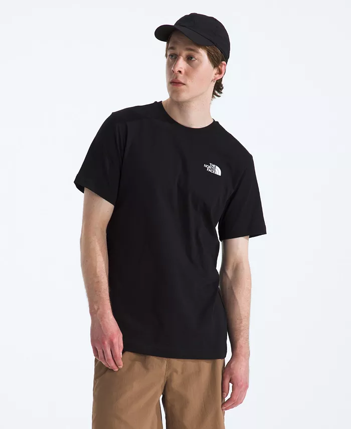 Alfani The North Face Men's Short Sleeve Box Never Stop Exploring Celebration T-shirt Men's Fashion & Accessories