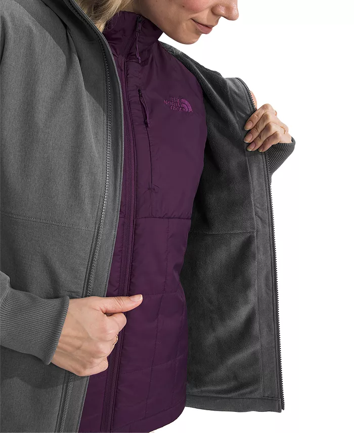 Alfani The North Face Women's Shelbe Raschel Zip-Front Fleece-Lined Hoodie Jacket Women's Fashion Shoes & Accessories
