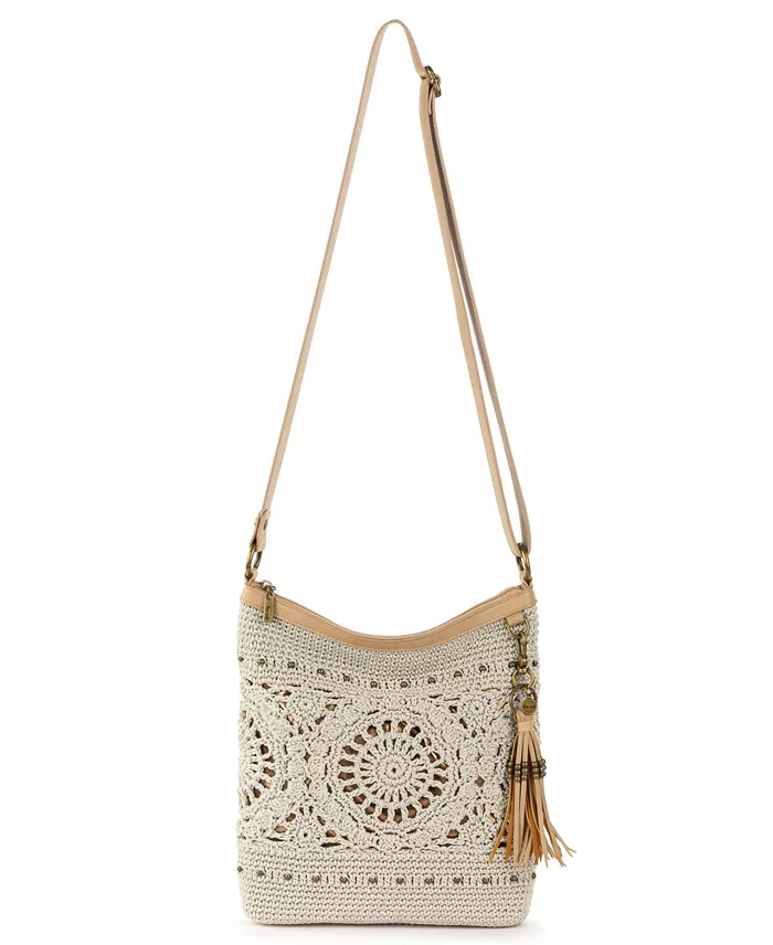 Alfani The Sak Women's Lucia Crochet Medium Crossbody Bag Women's Fashion Shoes & Accessories