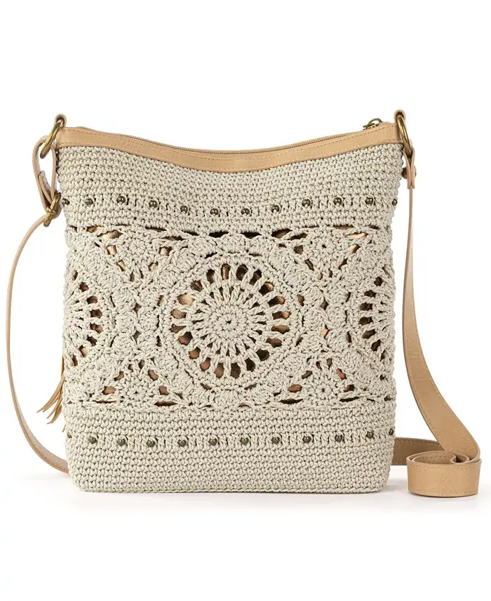 Alfani The Sak Women's Lucia Crochet Medium Crossbody Bag Women's Fashion Shoes & Accessories