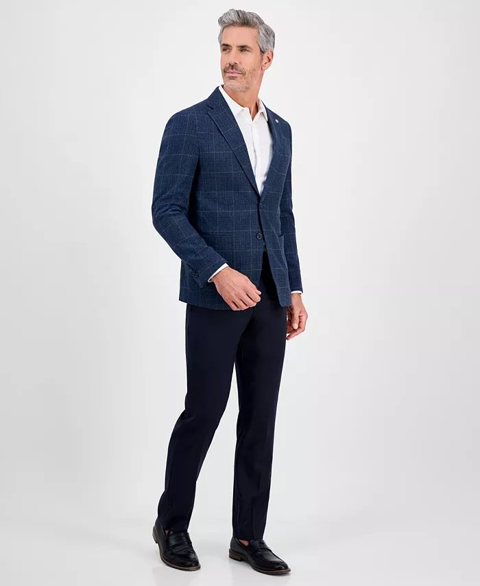 Alfani Tom Baine Men's Slim-Fit Plaid Stretch Sport Coat Men's Fashion & Accessories