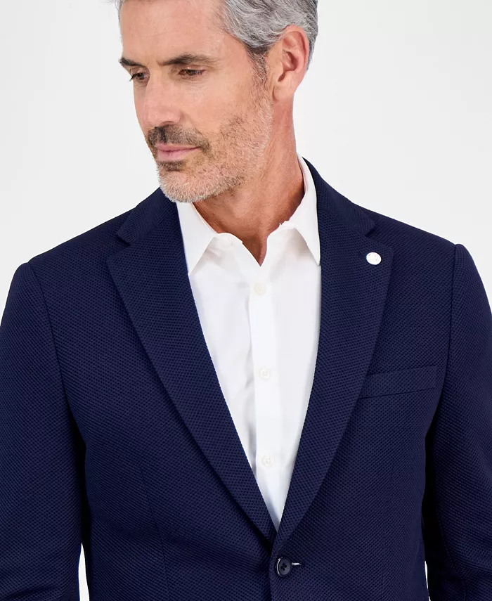 Alfani Tom Baine Men's Slim-Fit Waffle Stretch Sport Coat Men's Fashion & Accessories