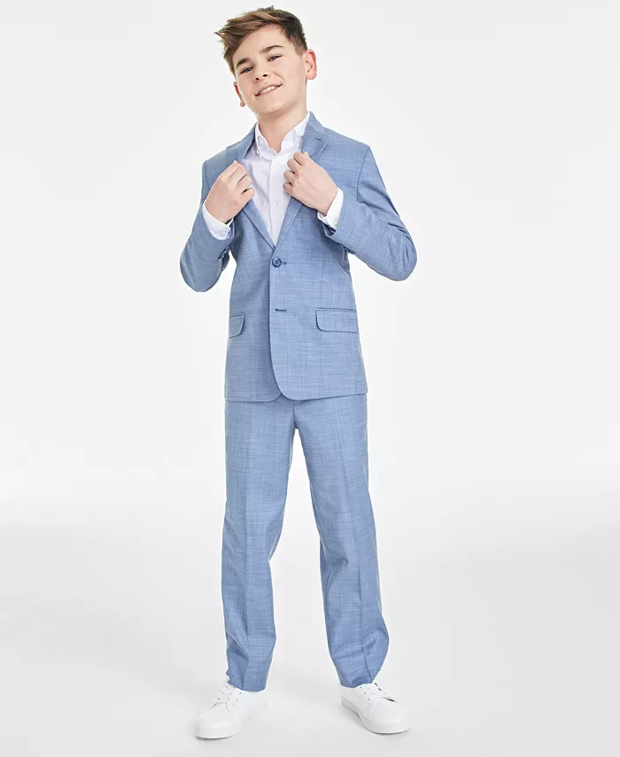 Alfani Tommy Hilfiger Big Boys Modern-Fit Stretch Sharkskin Suit Jacket Kids