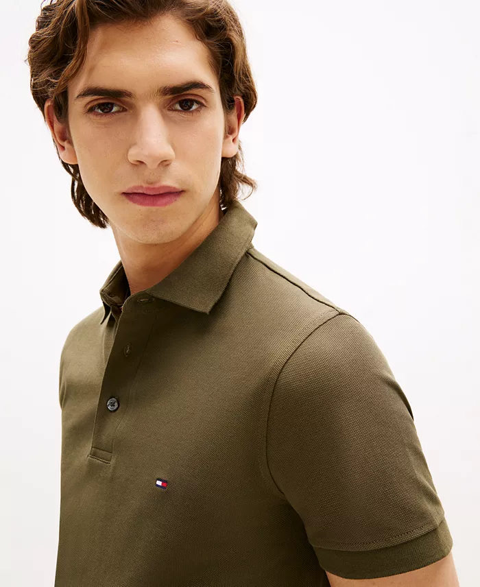 Alfani Tommy Hilfiger Men's 1985 Slim Fit Polo Shirt Men's Fashion & Accessories