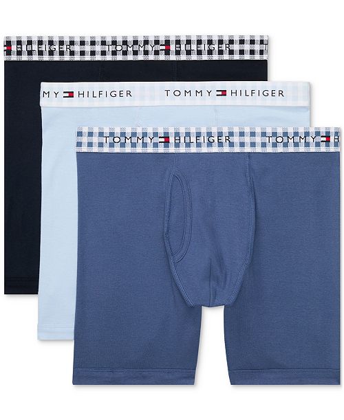 alfani Tommy Hilfiger Men's 3-Pk. Cotton Classics Boxer Briefs Men's Fashion & Accessories