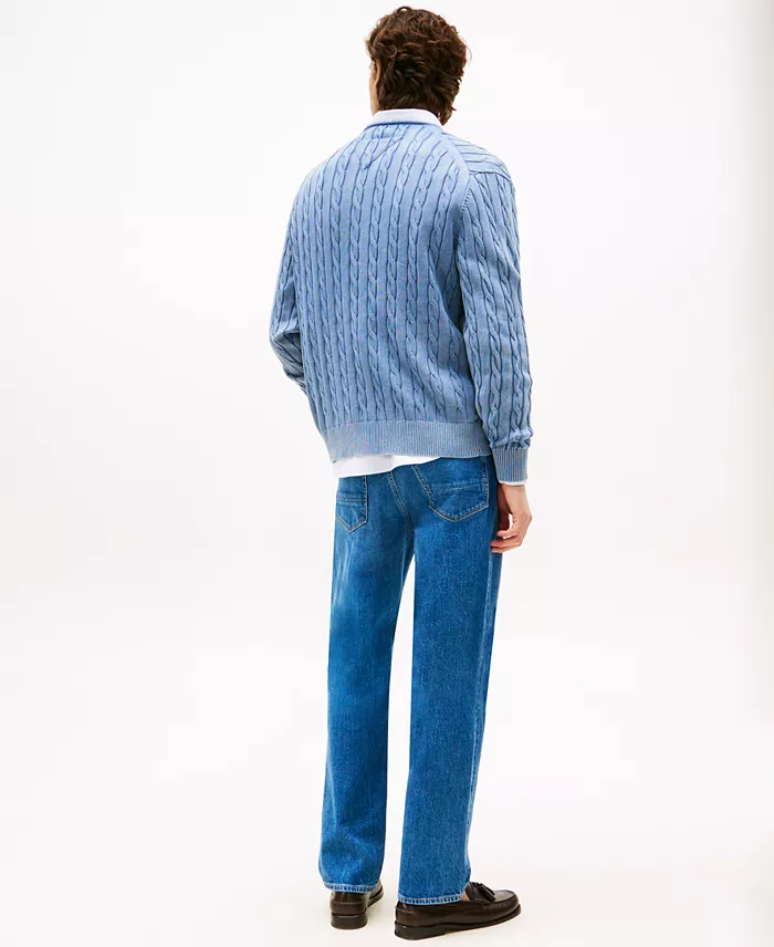 Alfani Tommy Hilfiger Men's Classic Cable Knit Cardigan Men's Fashion & Accessories