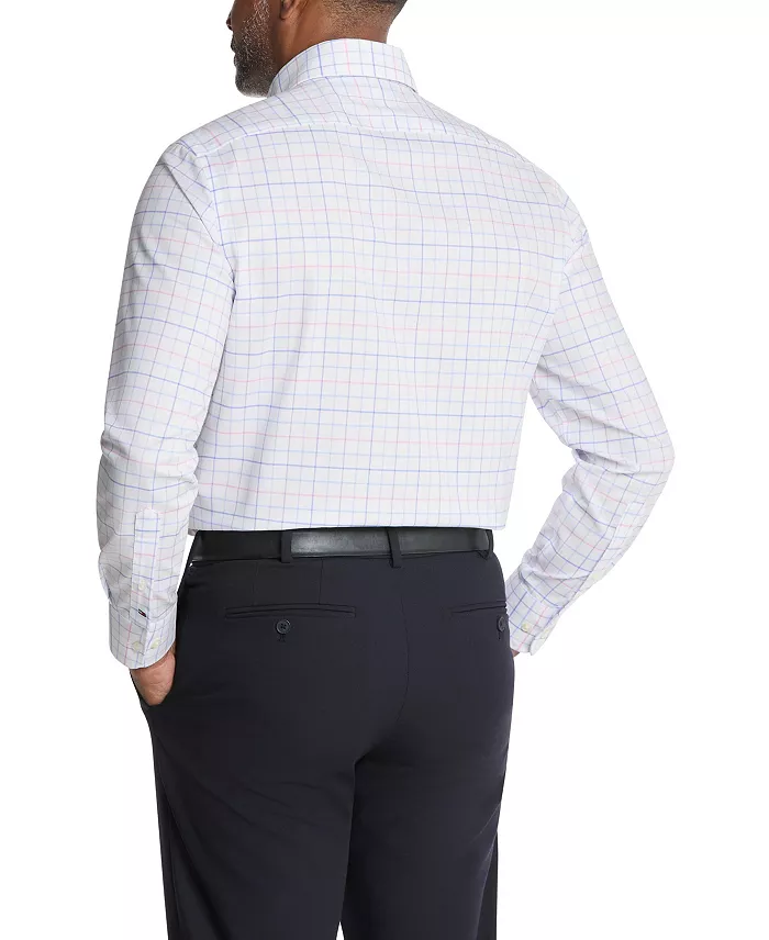 Alfani Tommy Hilfiger Men's Flex Wrinkle Free Stretch Pinpoint Dress Shirt Men's Fashion & Accessories