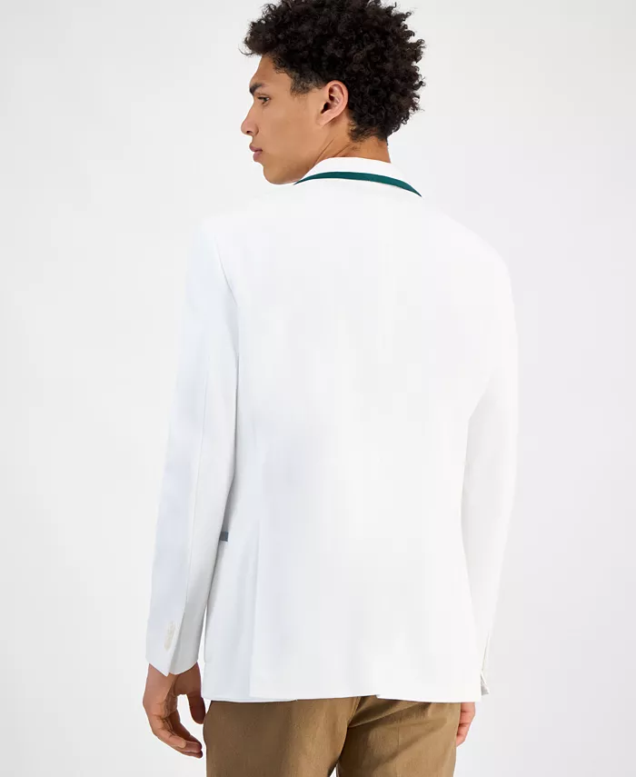 Alfani Tommy Hilfiger Men's Modern-Fit Green Tipped Weave Sport Coat Men's Fashion & Accessories