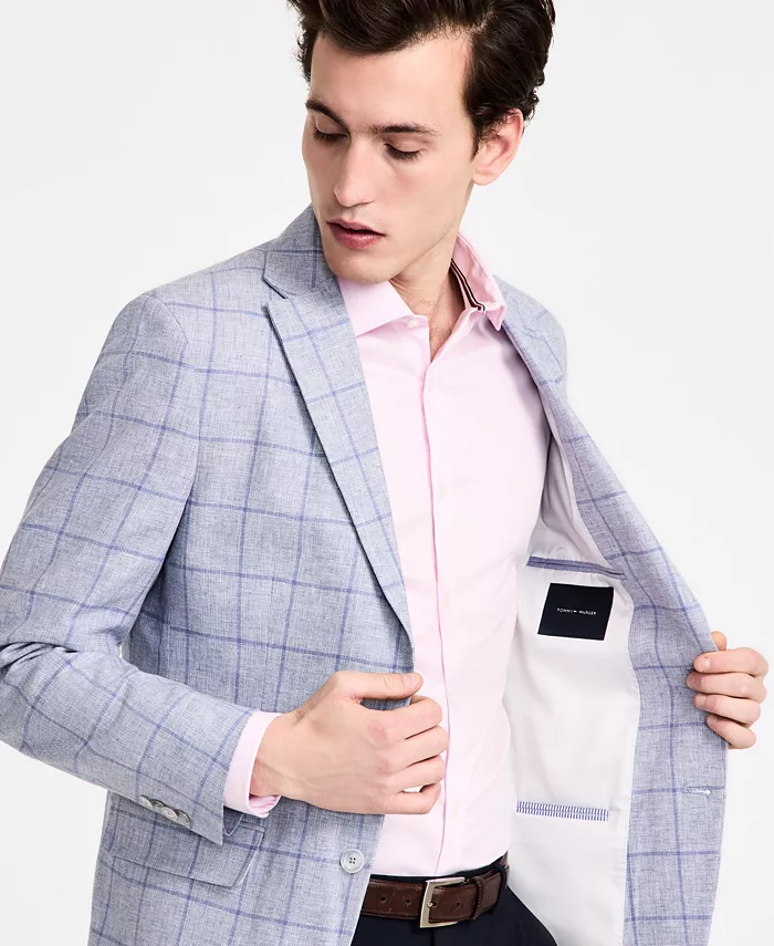 Alfani Tommy Hilfiger Men's Modern-Fit Plaid Sport Coat Men's Fashion & Accessories