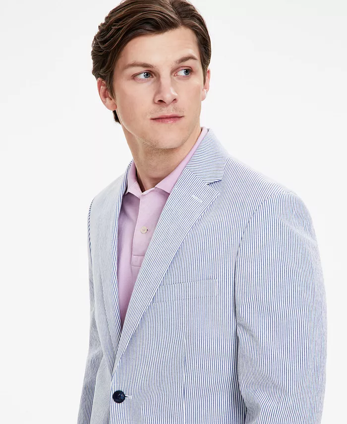 Alfani Tommy Hilfiger Men's Modern-Fit Seersucker Sport Coat Men's Fashion & Accessories