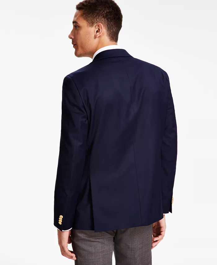 Alfani Tommy Hilfiger Men's Modern-Fit Solid Navy Blazer Men's Fashion & Accessories