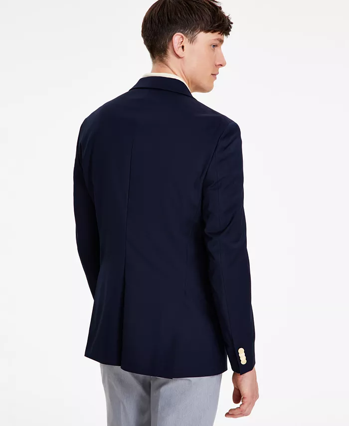 Alfani Tommy Hilfiger Men's Modern-Fit Solid Navy Blazer Men's Fashion & Accessories
