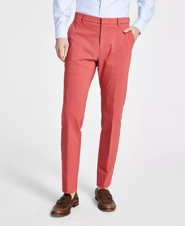 Alfani Tommy Hilfiger Men's Modern-Fit TH Flex Stretch Solid Performance Pant Men's Fashion & Accessories