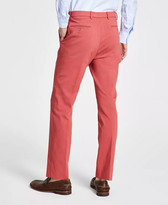 Alfani Tommy Hilfiger Men's Modern-Fit TH Flex Stretch Solid Performance Pant Men's Fashion & Accessories
