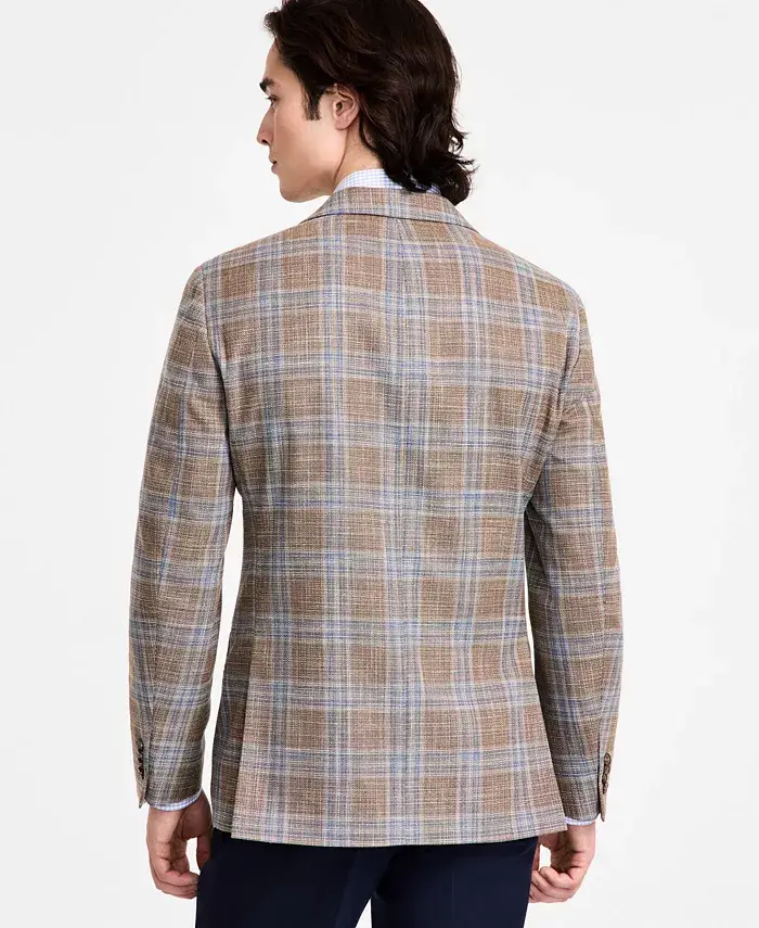 Alfani Tommy Hilfiger Men's Modern-Fit Windowpane Plaid Sport Coat Men's Fashion & Accessories
