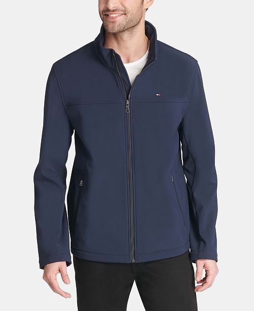 alfani Tommy Hilfiger Men's Soft-Shell Classic Zip-Front Jacket Men's Fashion & Accessories