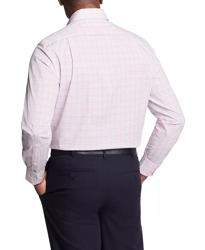 Alfani Tommy Hilfiger Men's TH Flex Slim Fit Stretch Oxford Dress Shirt Men's Fashion & Accessories