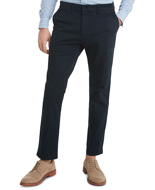 alfani Tommy Hilfiger Men's TH Flex Stretch Slim-Fit Chino Pants Men's Fashion & Accessories