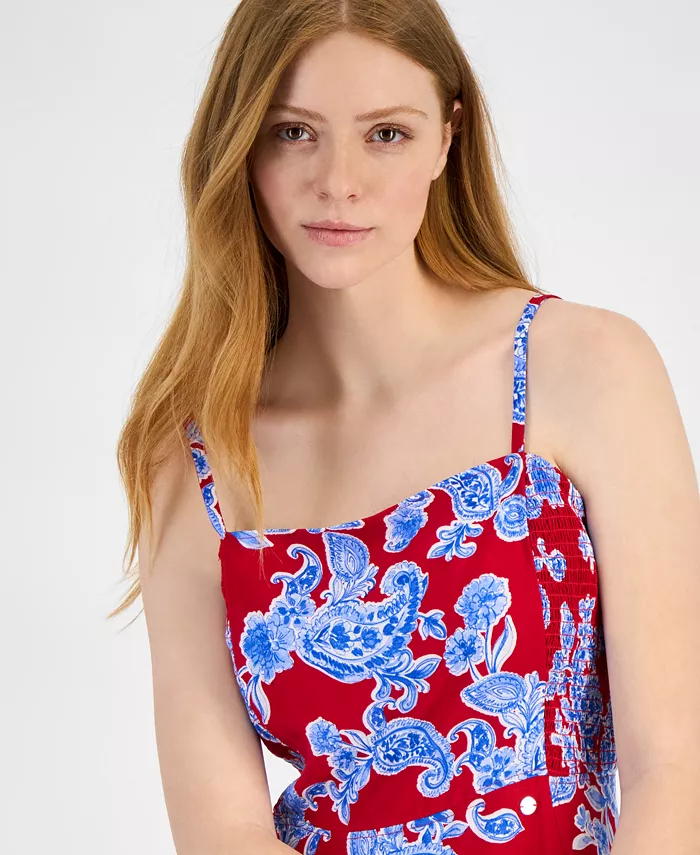 Alfani Tommy Hilfiger Women's Athena Paisley-Print Tank Dress Women's Fashion Shoes & Accessories