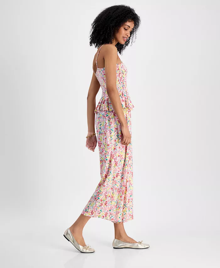 Alfani Tommy Hilfiger Women's Country Flair Peplum Jumpsuit Women's Fashion Shoes & Accessories