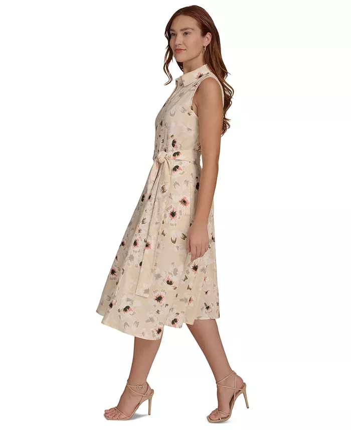 Alfani Tommy Hilfiger Women's Floral Button-Down Shirt Dress Women's Fashion Shoes & Accessories