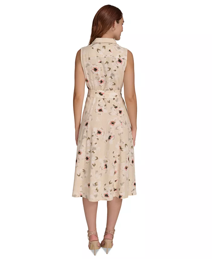 Alfani Tommy Hilfiger Women's Floral Button-Down Shirt Dress Women's Fashion Shoes & Accessories