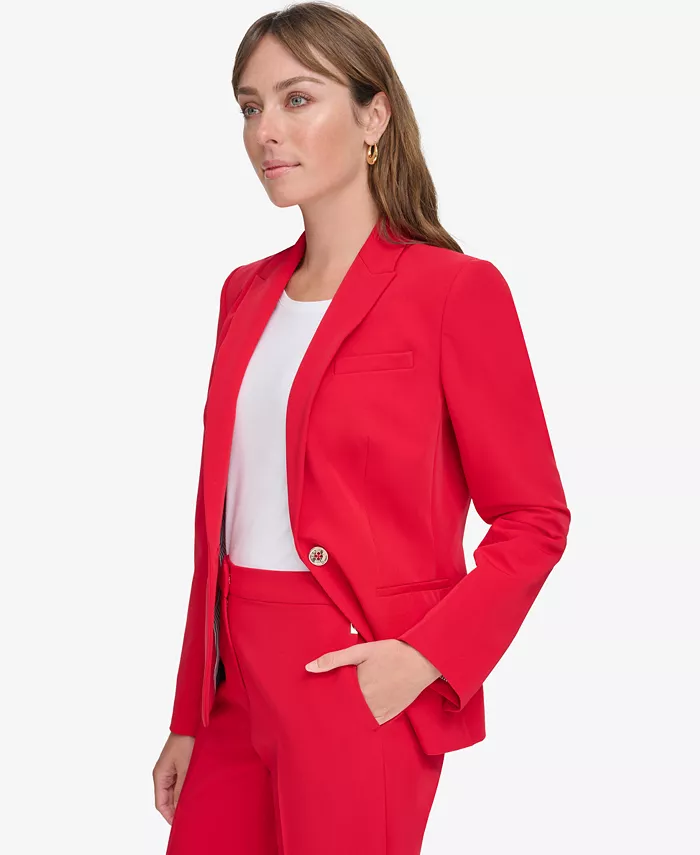 Alfani Tommy Hilfiger Women’s One-Button Blazer Women's Fashion Shoes & Accessories