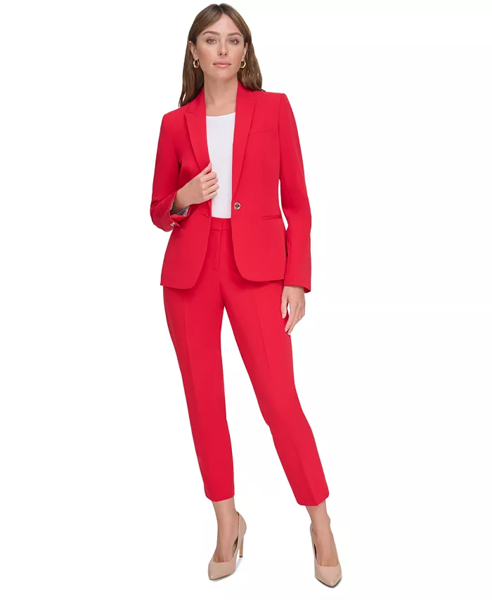 Alfani Tommy Hilfiger Women’s One-Button Blazer Women's Fashion Shoes & Accessories