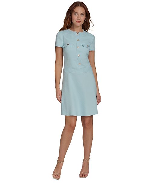 alfani Tommy Hilfiger Women's Round-Neck Dress Women's Fashion Shoes & Accessories