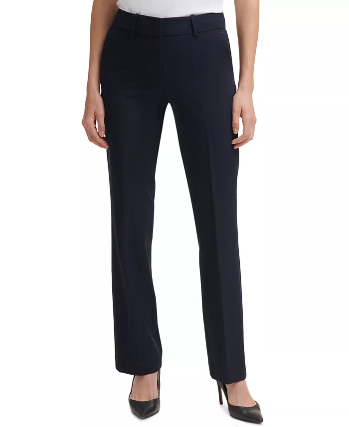 Alfani Tommy Hilfiger Women’s Sutton Boot-Leg Trousers Women's Fashion Shoes & Accessories