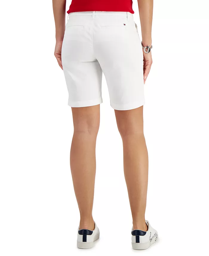 Alfani Tommy Hilfiger Women's TH Flex 9 Inch Hollywood Bermuda Shorts Women's Fashion Shoes & Accessories
