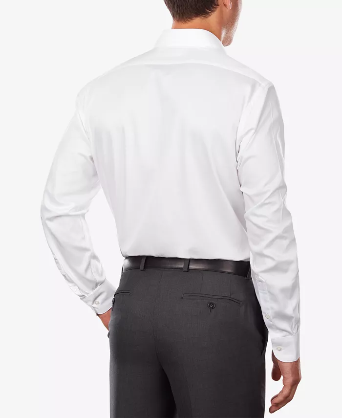 Alfani Van Heusen Men's Classic/Regular Fit Stretch Wrinkle Free Sateen Dress Shirt Men's Fashion & Accessories