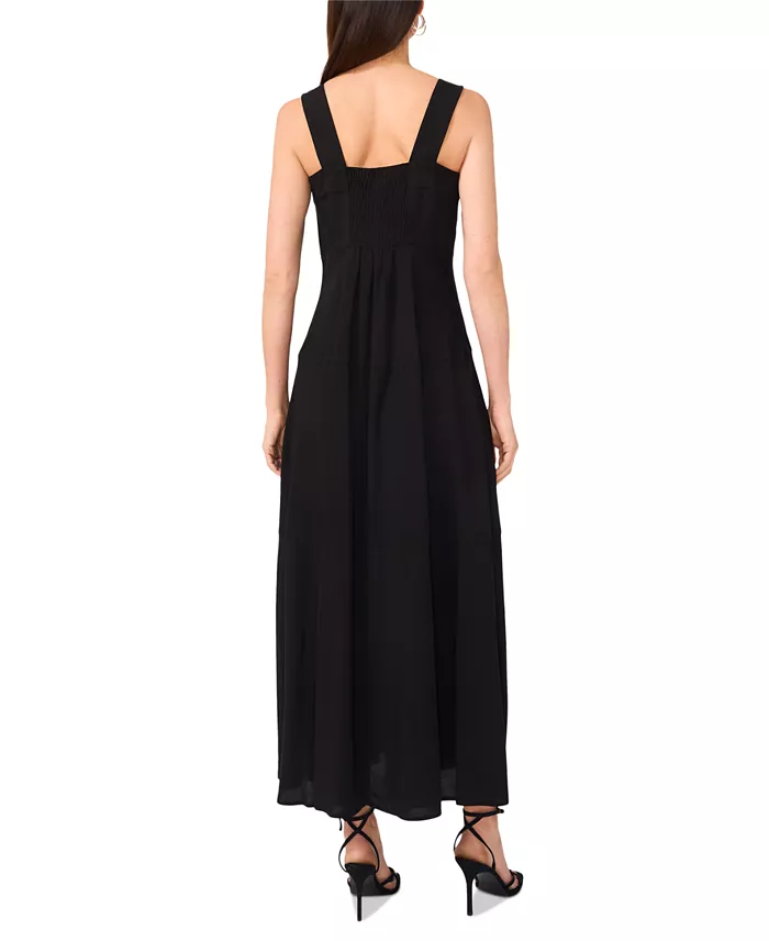 Alfani Vince Camuto Women's Challis Square-Neck Smocked-Back Sleeveless Maxi Dress XS-3X Women's Fashion Shoes & Accessories