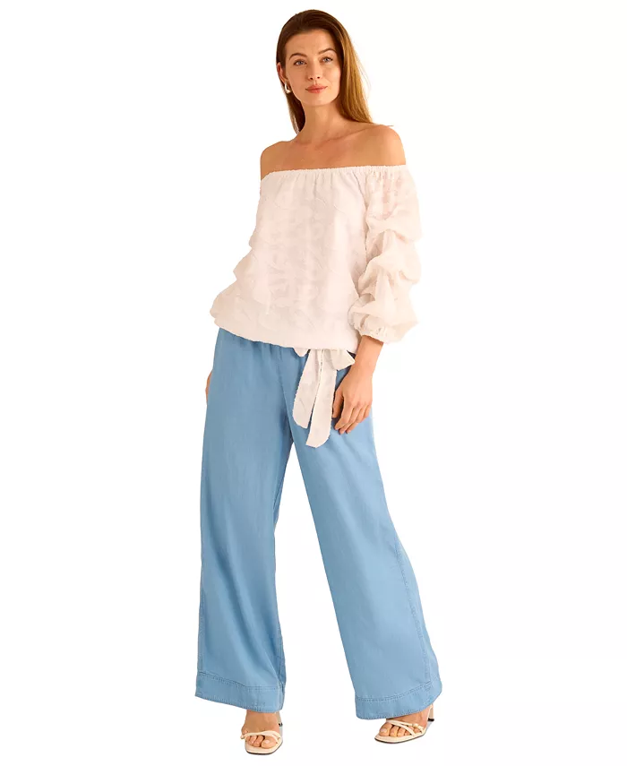 Alfani Vince Camuto Women's Drawstring Wide-Leg Pants Women's Fashion Shoes & Accessories