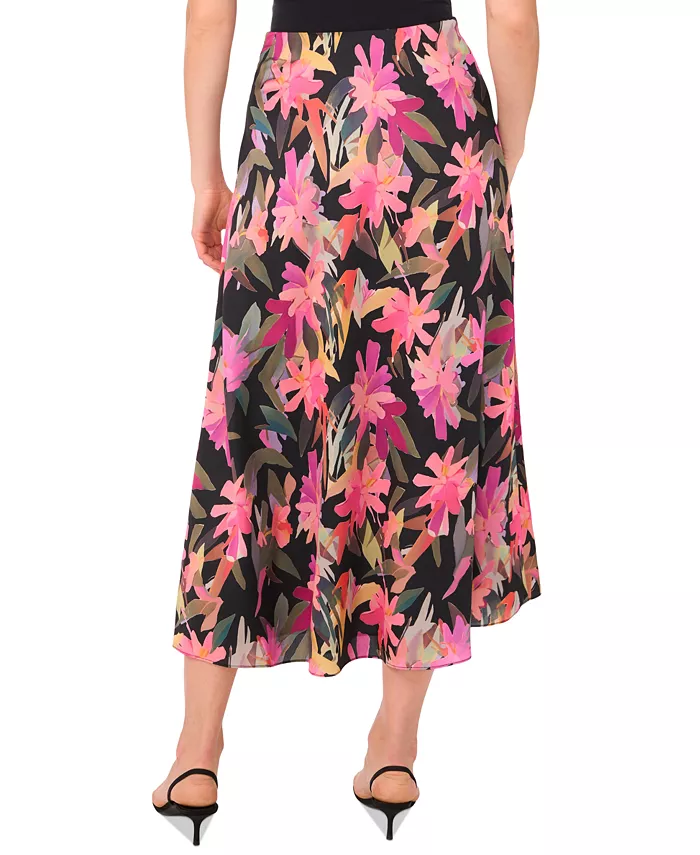 Alfani Vince Camuto Women's Floral Bias Midi Slip Skirt Women's Fashion Shoes & Accessories