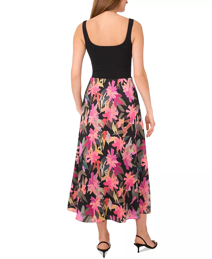 Alfani Vince Camuto Women's Floral Bias Midi Slip Skirt Women's Fashion Shoes & Accessories