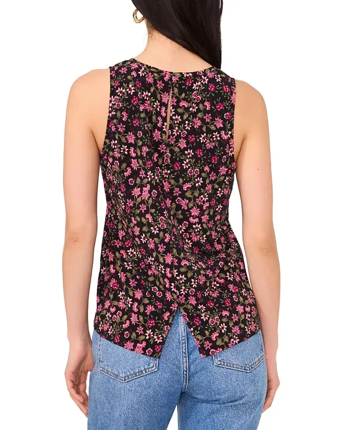 Alfani Vince Camuto Women's Printed Keyhole-Back Tank Top Women's Fashion Shoes & Accessories